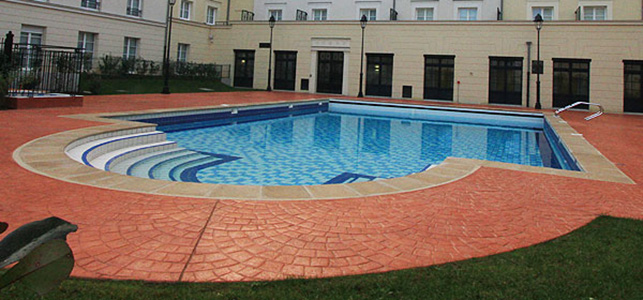 Contour de piscine en béton ARTICIMO Imprimé