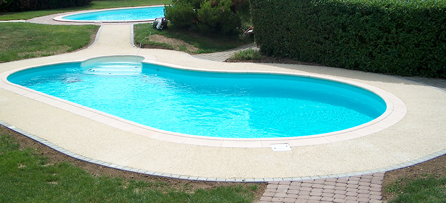 Contour de piscine en béton ARTICIMO Stabilisé