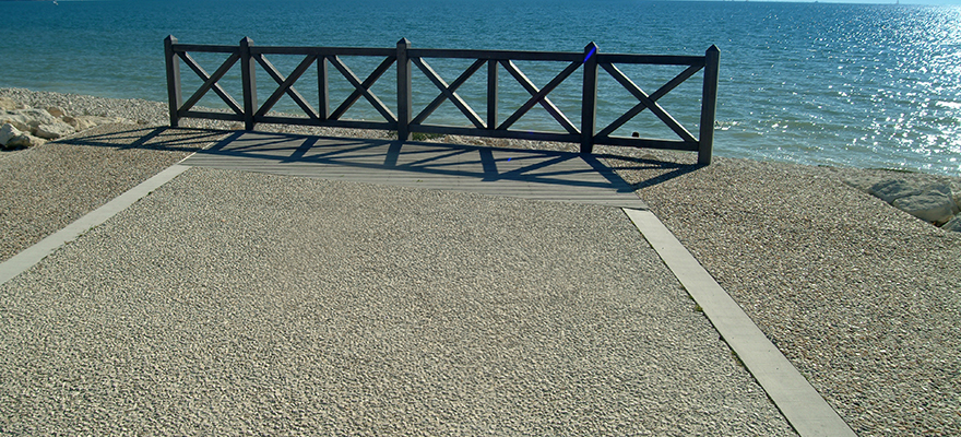 Chemin d'une promenade en béton ARTICIMO Désactivé