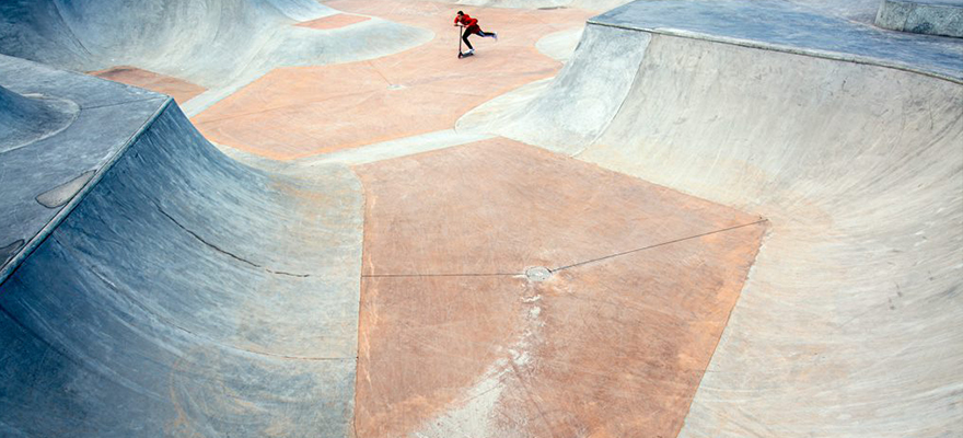 Skatepark en béton ARTICIMO Texturé