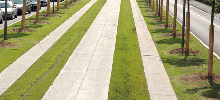 Voies de tramway en béton ARTICIMO Désactivé