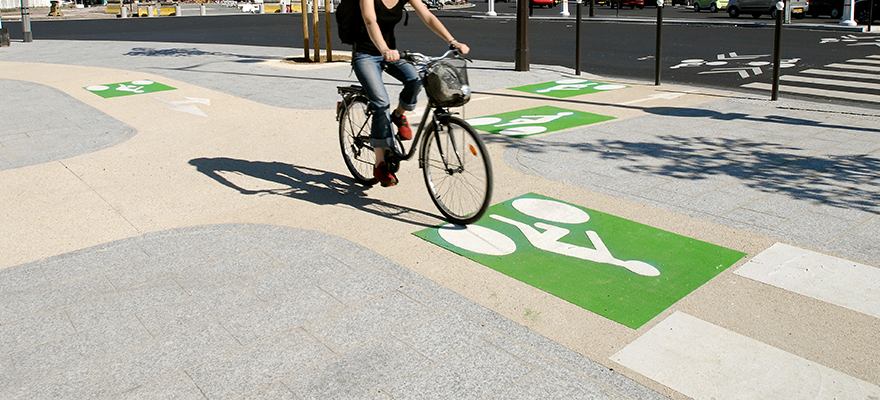 Piste cyclable en béton ARTICIMO Stabilisé